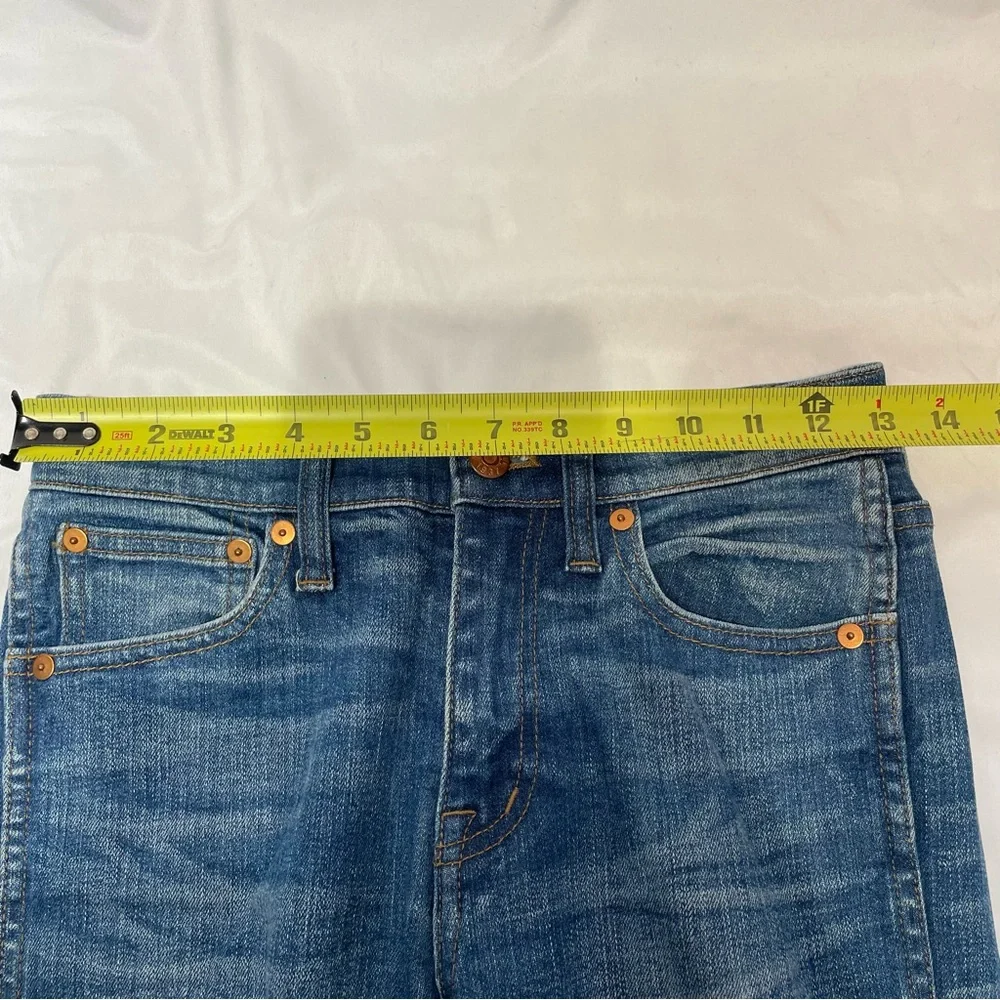 Madewell 9‎ Inch High Riser Skinny Skinny Distressed Denim Jeans Size 25 Stretch
